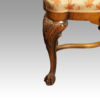 Pair of walnut side chairs manner of Daniel Marot front leg