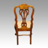 Pair of walnut side chairs manner of Daniel Marot rear