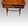 Regency rosewood writing table drawers open