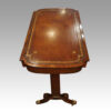 Regency rosewood writing table leather