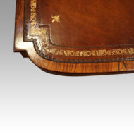 Regency rosewood writing table tooling