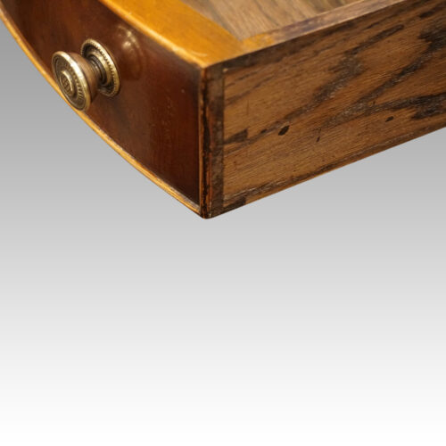 Regency style drum table drawer linings