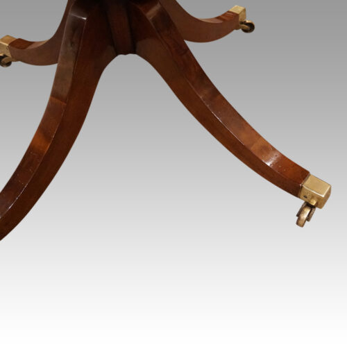 Regency style drum table leg detail