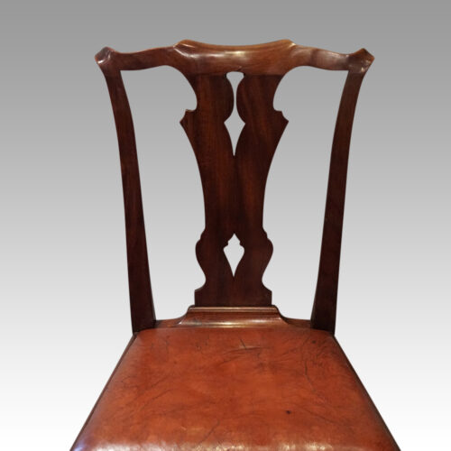 Set of 8 mahogany Georgian style chairs back splat
