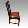Set of 8 mahogany Georgian style chairs side