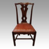 Set of 8 mahogany Georgian style chairs side chair