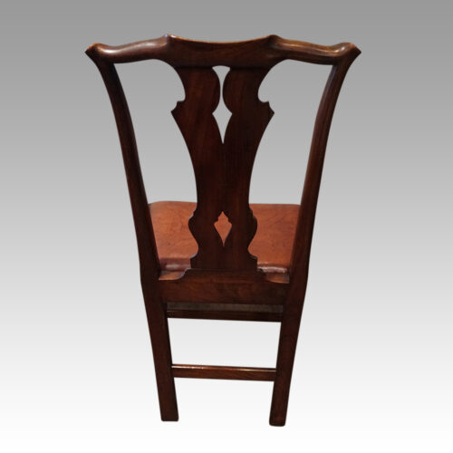 Set of 8 mahogany Georgian style chairs side rear