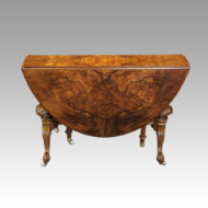 Victorian walnut Sutherland coffee table both flaps down