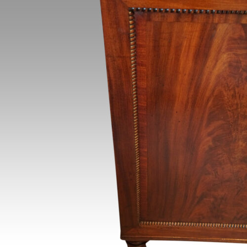 William IV mahogany library bookcase beading