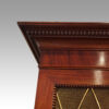 William IV mahogany library bookcase cornice