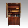 William IV mahogany library bookcase open