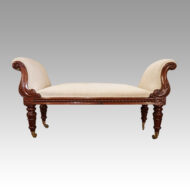 William IV mahogany window seat