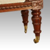 William IV mahogany window seat front leg