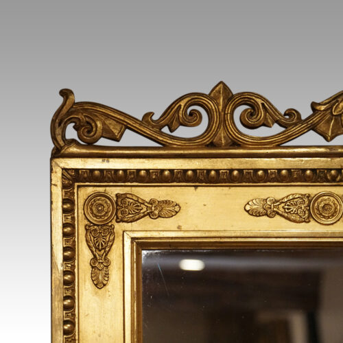 19thc gilt full length mirror corner