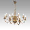 Dutch brass chandelier