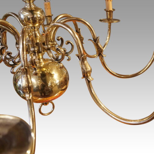 Dutch brass chandelier ball