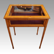 Edwardian satinwood curio table