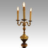 Large pair of blackamoor Walnut candelabra gilt light