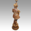 Large pair of blackamoor Walnut candelabra rear