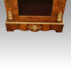 Pair of Victorian marquetry walnut pier cabinets plinth