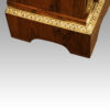 Pair of Victorian marquetry walnut pier cabinets plinth mounts