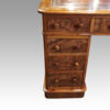 Victorian burr walnut pedestal desk drawers