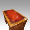 Victorian burr walnut pedestal desk top