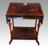 Victorian inlaid rosewood side-table flaps down