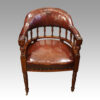 Victorian leather desk chair
