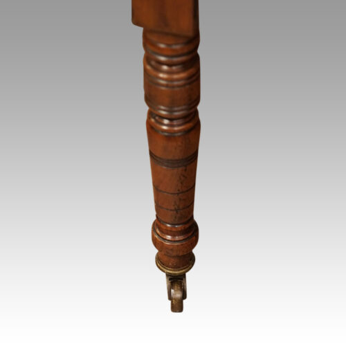 Victorian leather desk chair leg