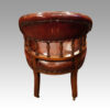 Victorian leather desk chair rear