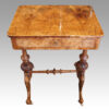 Victorian walnut work table