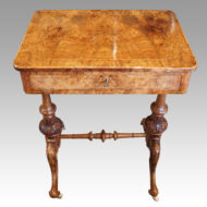 Victorian walnut work table