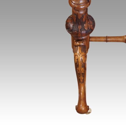 Victorian walnut work table leg