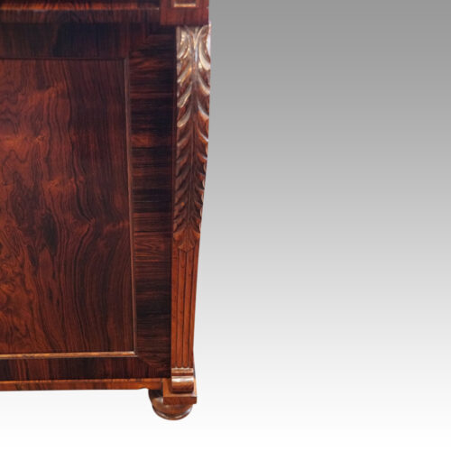 William IV rosewood chiffonier sideboard carved stile