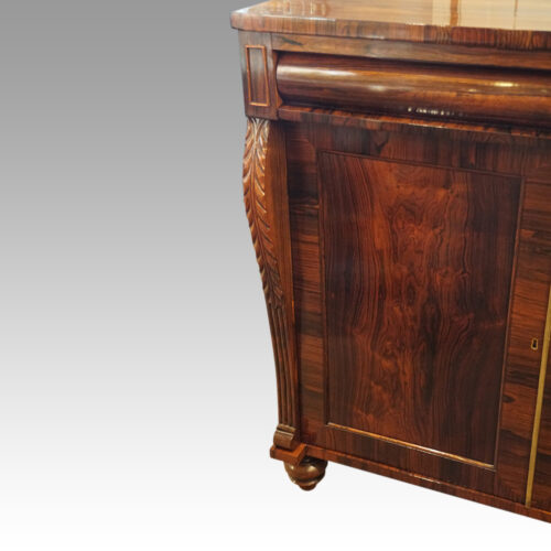 William IV rosewood chiffonier sideboard column