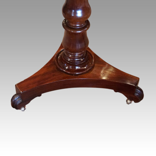 19thc. mahogany drum table base