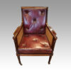 19thc. mahogany library chair