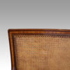 19thc. mahogany library chair corner back