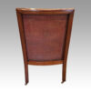 19thc. mahogany library chair rear