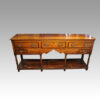 Antique banded oak pot board dresser base