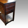 Antique banded oak potboard dresser base end