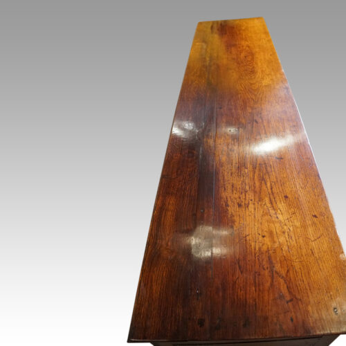 Antique banded oak potboard dresser base top