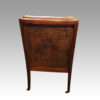 Antique mahogany bergere library chair rear