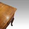 Antique oak lowboy front corner