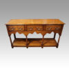 Antique oak pot board dresser base