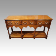 Antique oak pot board dresser base