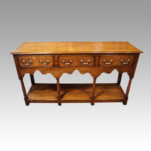 Antique oak pot board dresser base