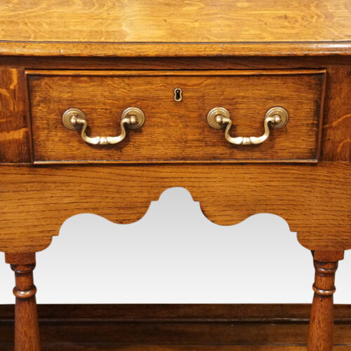 Antique oak pot board dresser base centre drawer