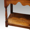 Antique oak pot board dresser base corner leg